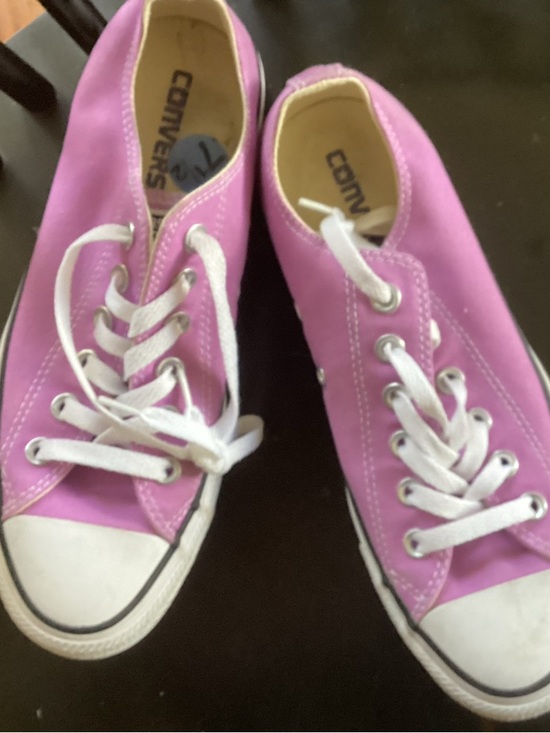 Converse Shoes - Converse Pink Low Top Canvas Sneakers